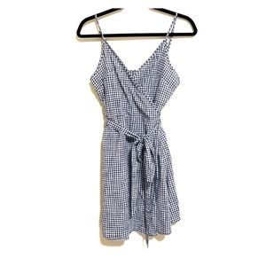 Aerie Gingham Wrap Dress